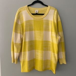Cabi Checkerboard Pullover sweater